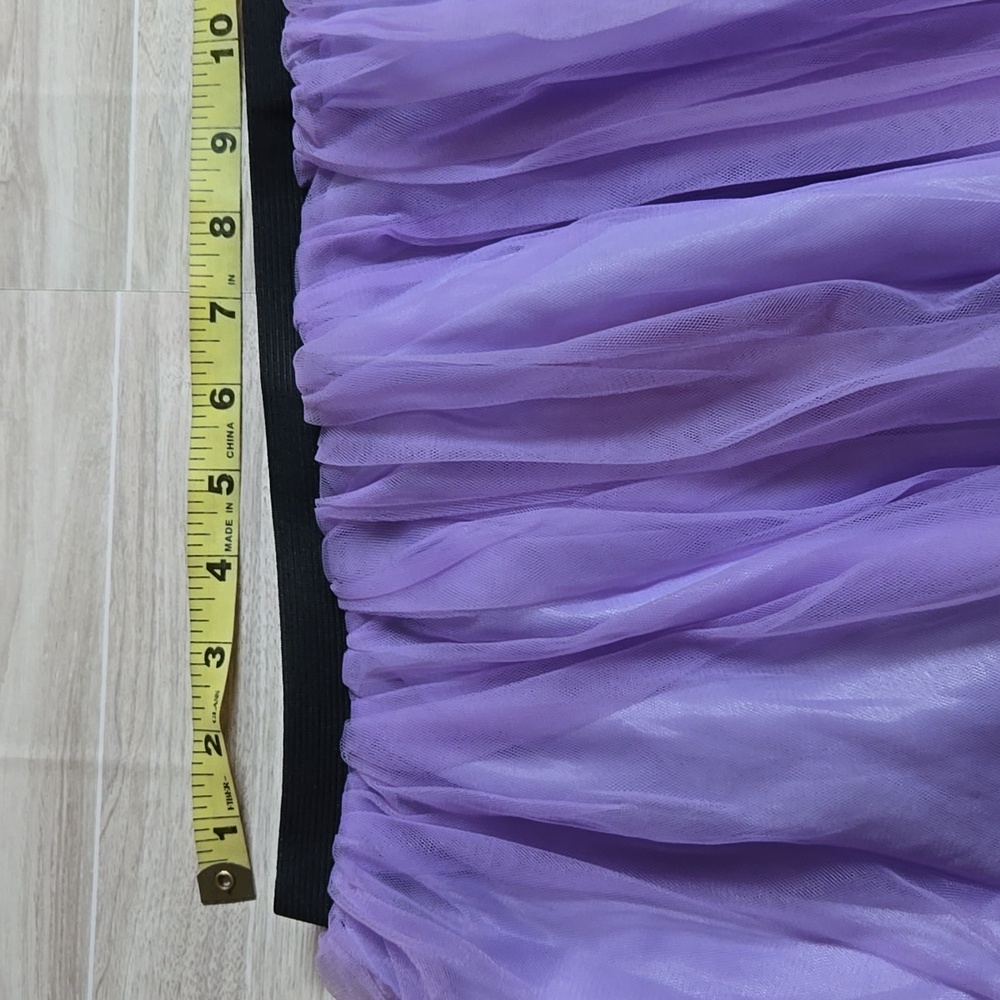 Girl's Purple Ballet Mesh Tutu Skirt Dance Halloween Costume Birthday Party - Picture 5 of 10